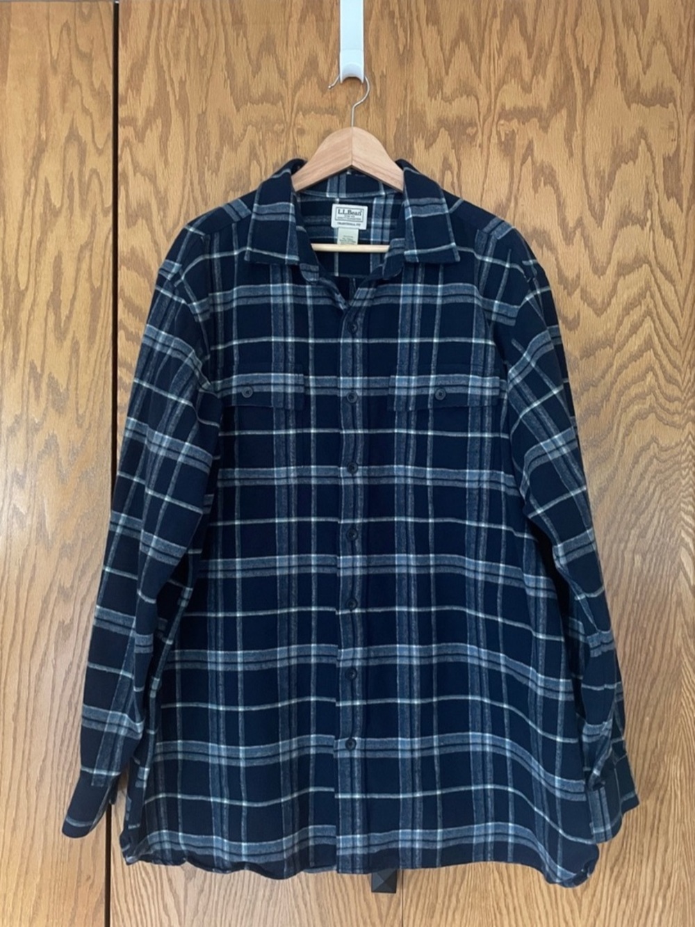 L.L.Bean Men's Chamois Shirt, Traditional Fit, Plaid XL-Tall